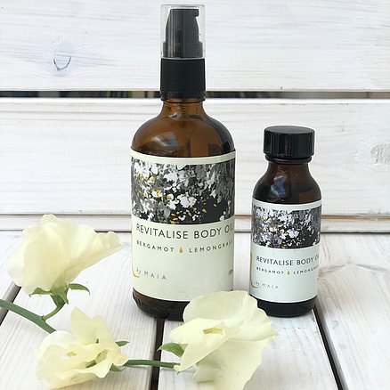 h by Maia revitalise body oil